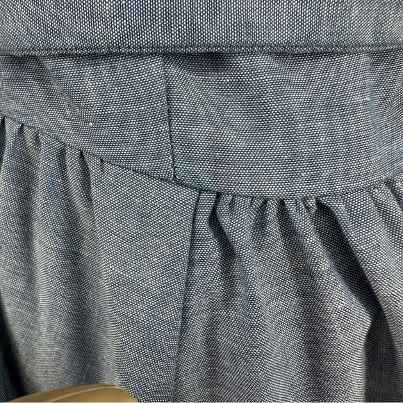 Vintage You Babes II by Fritzi Size 11 Chambray Blue Midi Sun Dress - Picture 9 of 13